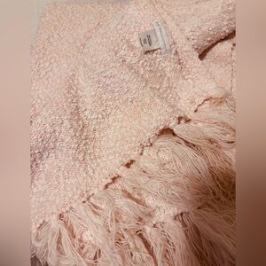 New York & Company Blush Textured Blanket Scarf